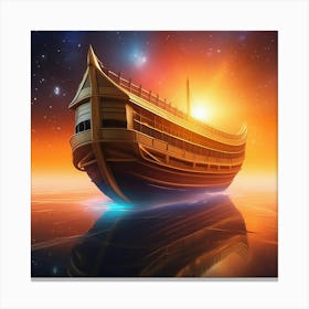 Ship In The Sky Canvas Print