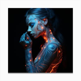 Glowing Woman Canvas Print