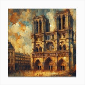 Notre Dame De Paris Canvas Print