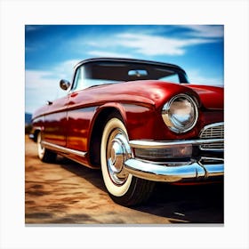 Style Automobile Vintage Classical Antique Old Vehicle Luxury Stylish Car Auto Transport (7) Canvas Print