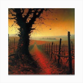 'The Red Path' 1 Canvas Print