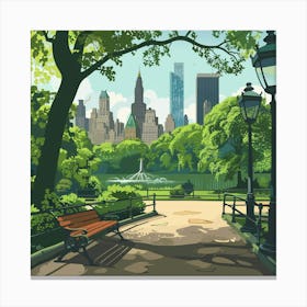 Central Park 3 Canvas Print