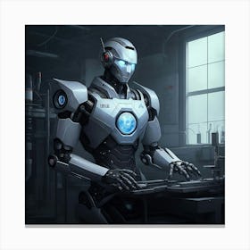 The Robotic Scientist Canvas Print