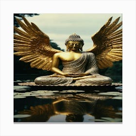 Default Buddha Horus Phoenix Gilded Filigree Intricate Carved 0 Canvas Print