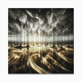 Abstract Forest Canvas Art Canvas Print