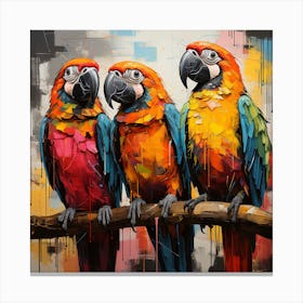 Parrots 1 Canvas Print