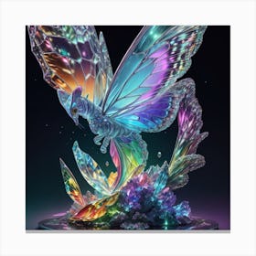 Crystal Butterfly Canvas Print