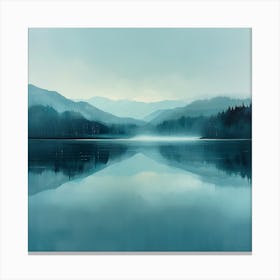 Lake In The Mist Canvas Print