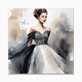 Fashion Illustration 4 Canvas Print