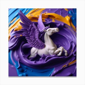 'Purple Horse' 1 Canvas Print