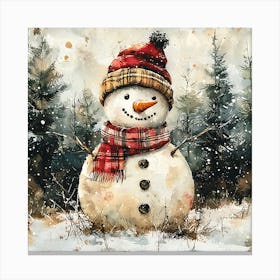 Snowman 8 Canvas Print