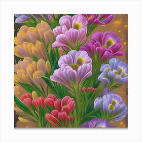 Alstroemeria Flowers 21 Canvas Print