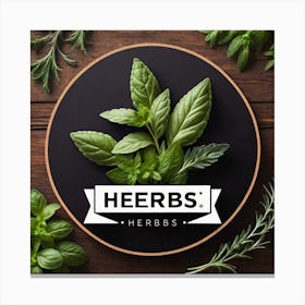 Herbs Logo 5 Canvas Print