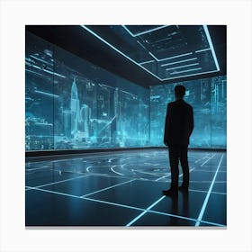 Futuristic Businessman 9 Canvas Print