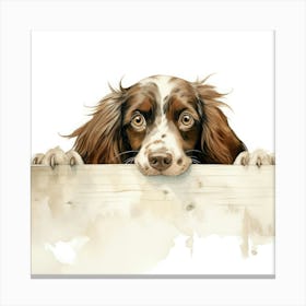 Spaniel Irish Water 1 Canvas Print