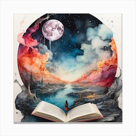 Open Book Canvas Print