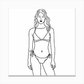 Bikini Girl Canvas Print