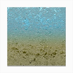 Blue And Yellow Aluminum Foil Canvas Print