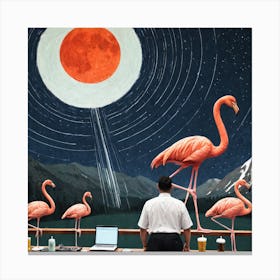 Flamingos 15 Canvas Print