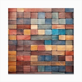 Wooden Wall Background Canvas Print