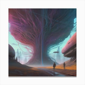 Sci-Fi Tree Canvas Print