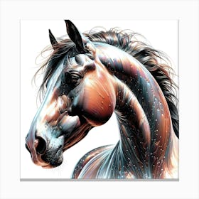 Creative Horse Visual 1 Canvas Print