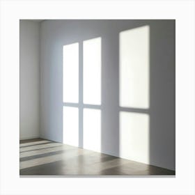 Empty Room With Windows 8 Canvas Print