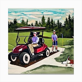 Golf Cart 4 Canvas Print