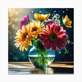 Flowers In A Vase 26 Canvas Print