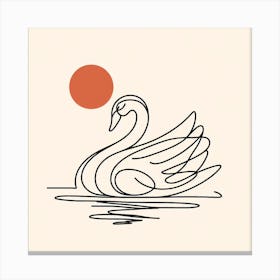 Swan Picasso style 5 Canvas Print