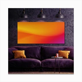 A Vibrant Digital Painting Of A Thanksgiving Themed Gradient Splash Radiating From A Corner On A Da 2 2 Canvas Print