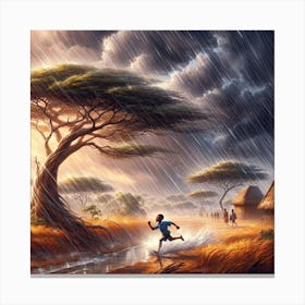Rainy Day In Africa Canvas Print