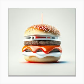 Cheeseburger Iconic (120) Canvas Print