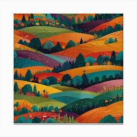 Autumn Landscape 1 Canvas Print