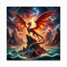 The Red Dragon Canvas Print