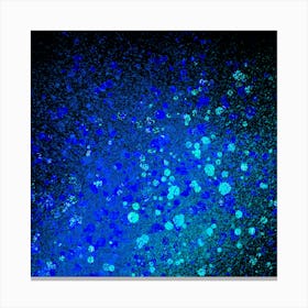 Blue Sparkles Canvas Print