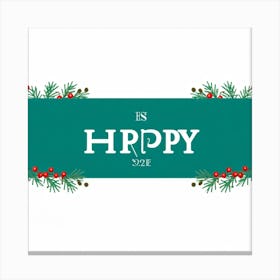 Happy Christmas Canvas Print