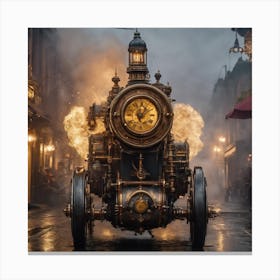 Steampunk Vehicle Canvas Print