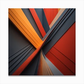 Abstract X Lines Canvas Print