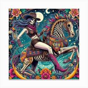 Mexican Skeleton Canvas Print