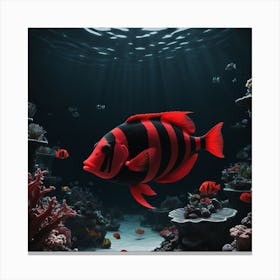 Fish Stock Videos & Royalty-Free Footage Canvas Print