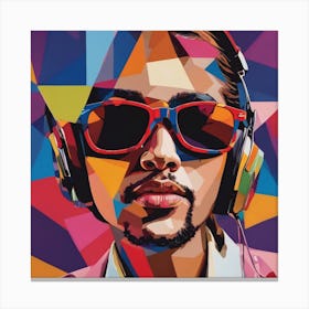 Dj pop art Canvas Print