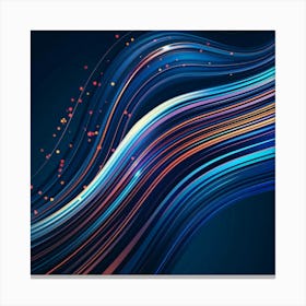 Abstract Wave Background Canvas Print