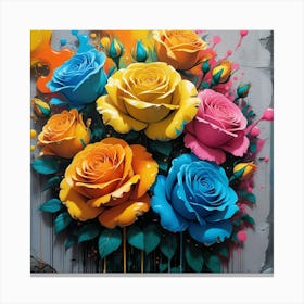 Roses painting 1 Lienzo