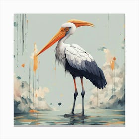 White Stork Canvas Print