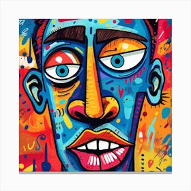 Man With Music Notes Canvas Print