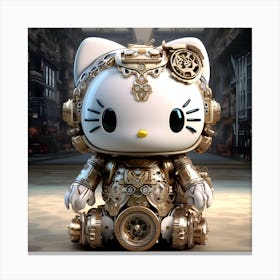 Hello Kitty Steampunk Collection By Csaba Fikker 57 Canvas Print