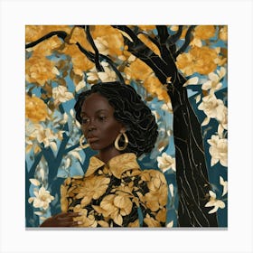 Woman In Gold Canvas Print