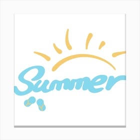 Summer Logo Canvas Print