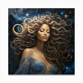 Venus girl paintings art print Canvas Print